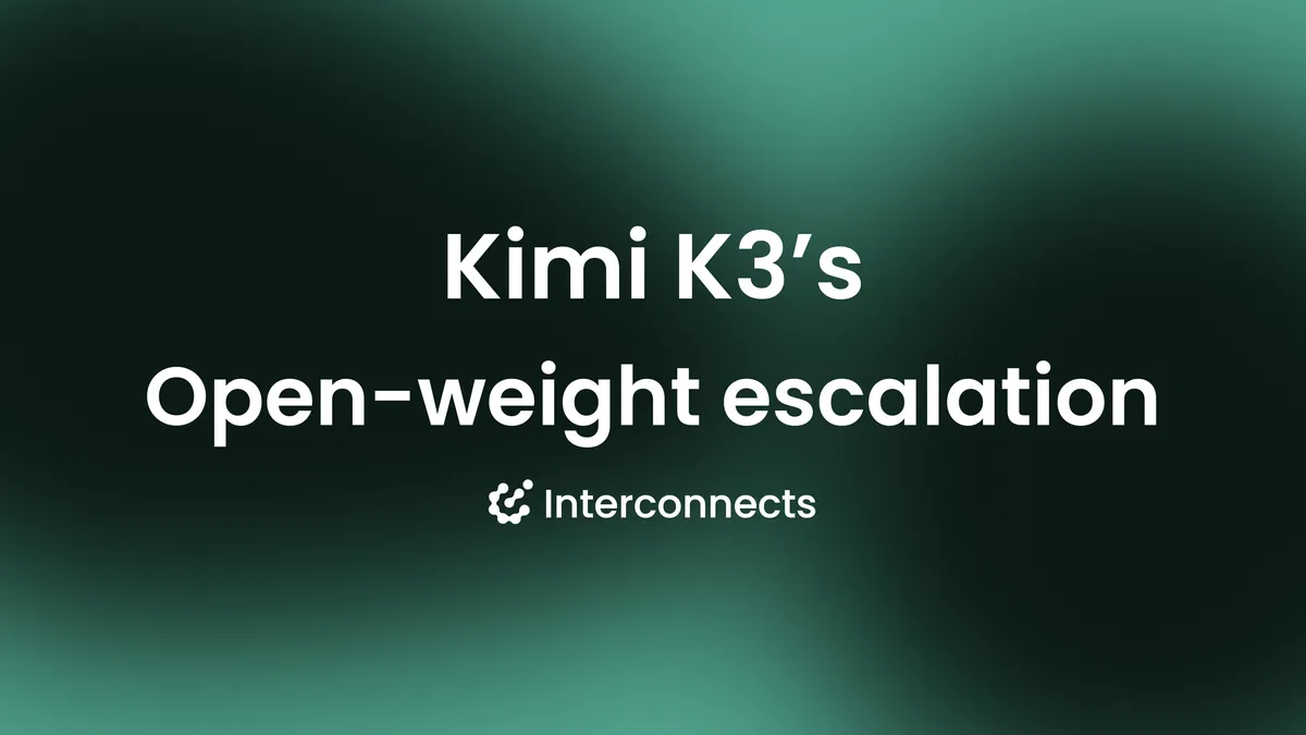 Moonshot AI发布Kimi K3开放权重模型 引领开源前沿竞争